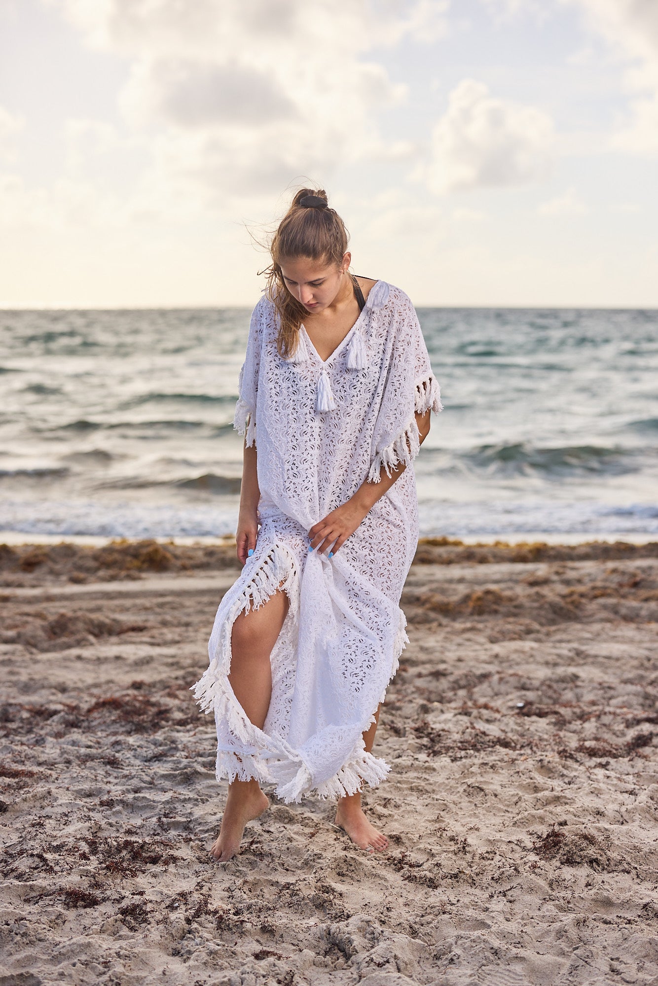 5 white cotton Long Kaftan New Arrival 2023 Ranee's 5 white cotton Long Kaftan New Arrival 2023 Ranee's
