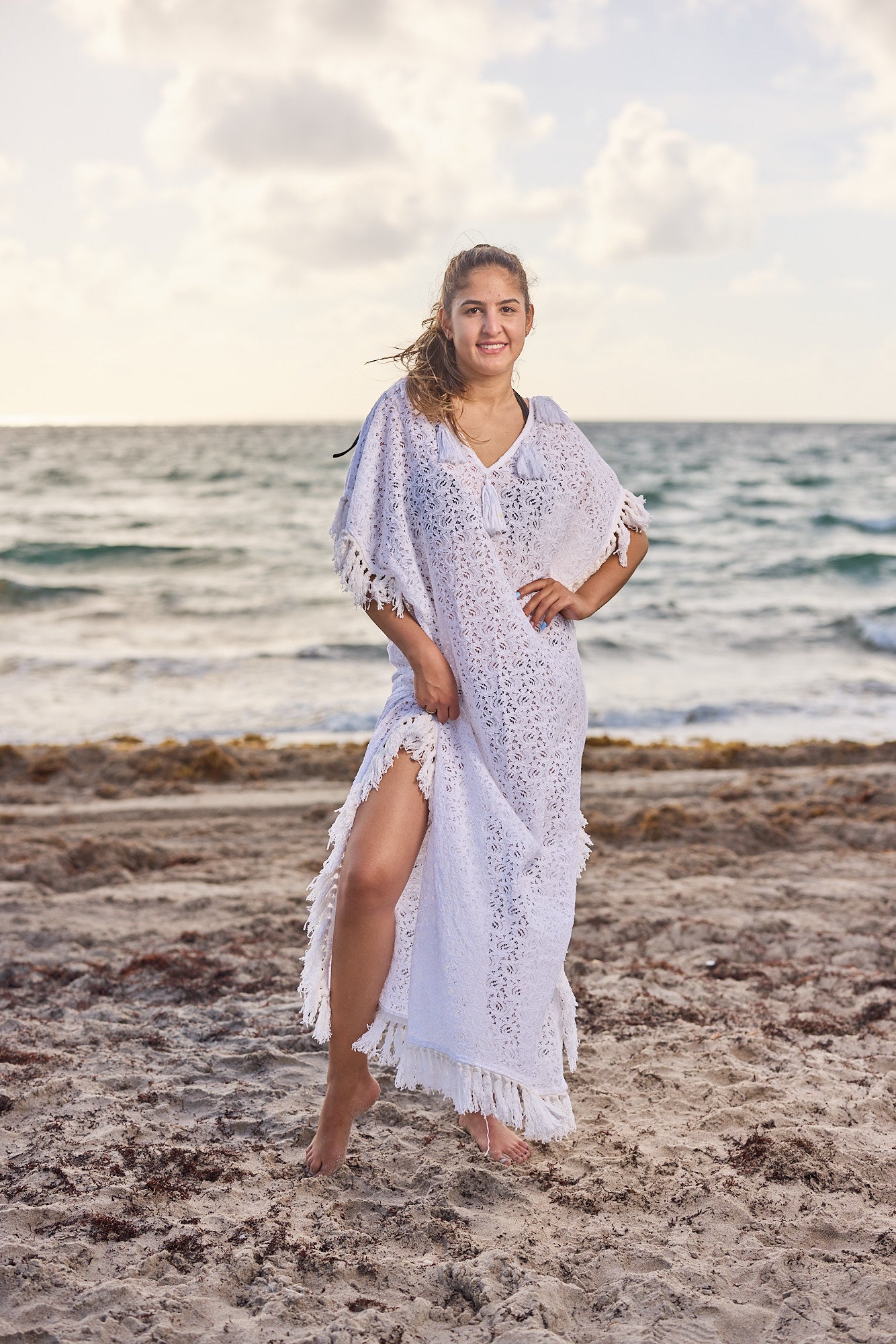 beach long kaftan dress Women's Silk Blend Long Kaftan, Boho Chic Summer Dressing Gown, Boheme Beach Coverup, Loose Fit Maxi Dress, Luxury Lounge Wear, Gift for Her main image 1