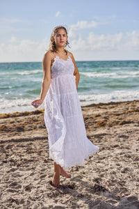 2023w034 white cotton Long Dress New Arrival 2023 Ranee's 2023w034 white cotton Long Dress New Arrival 2023 Ranee's