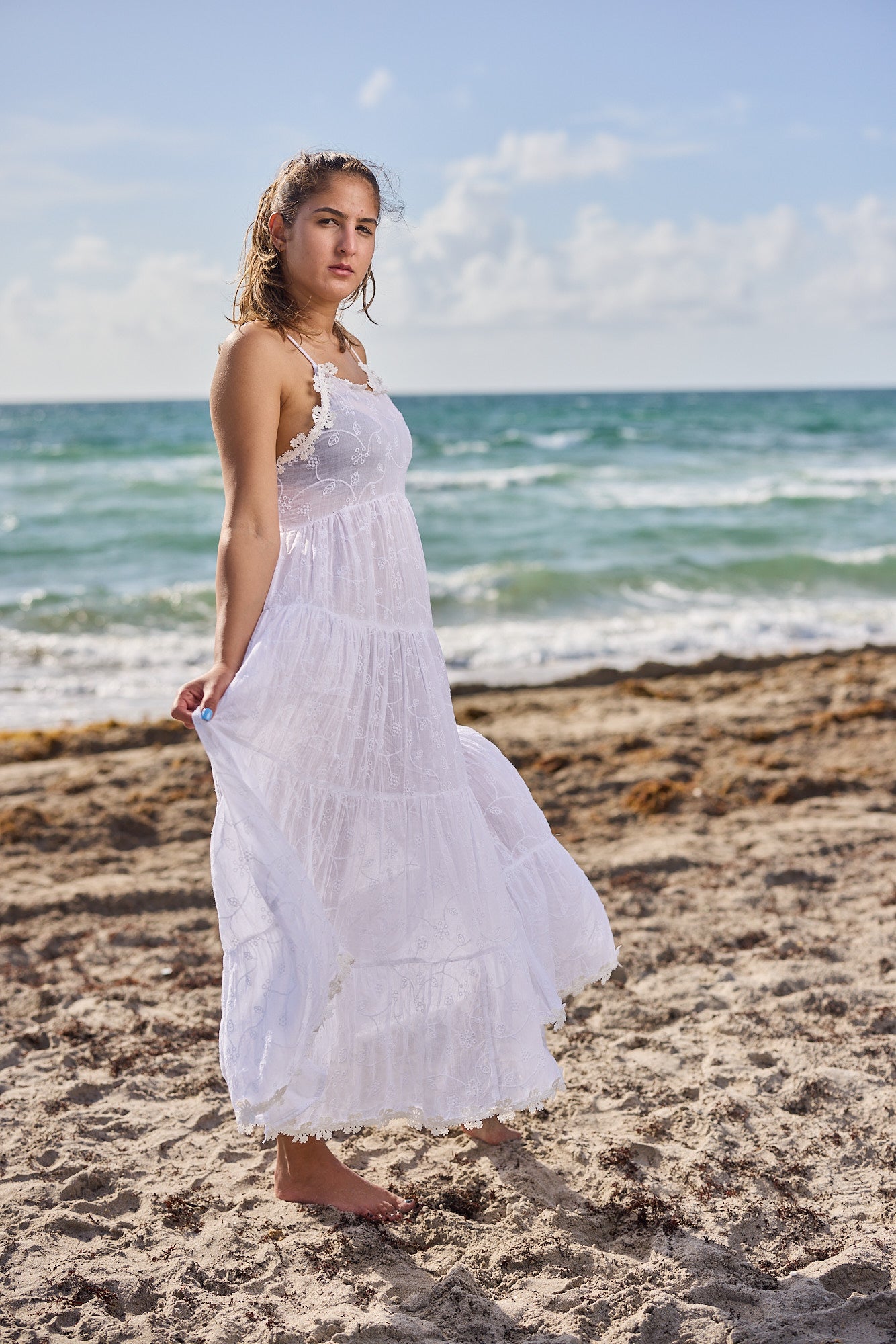 blue dress for baby girl Women's Casual Maxi Dress, Beach Dress Maxi Summer Dress