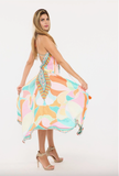 700 Pink Halter Dress