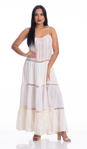 Spaghetti lurex dress