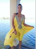 YELLOW MUSE  THREE WAY DRESS