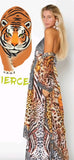 648 Animal print exotic Hawaii dress
