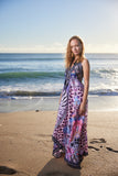 691 pink halter dress