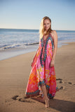 699 Halter pink dress