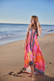 699 Halter pink dress