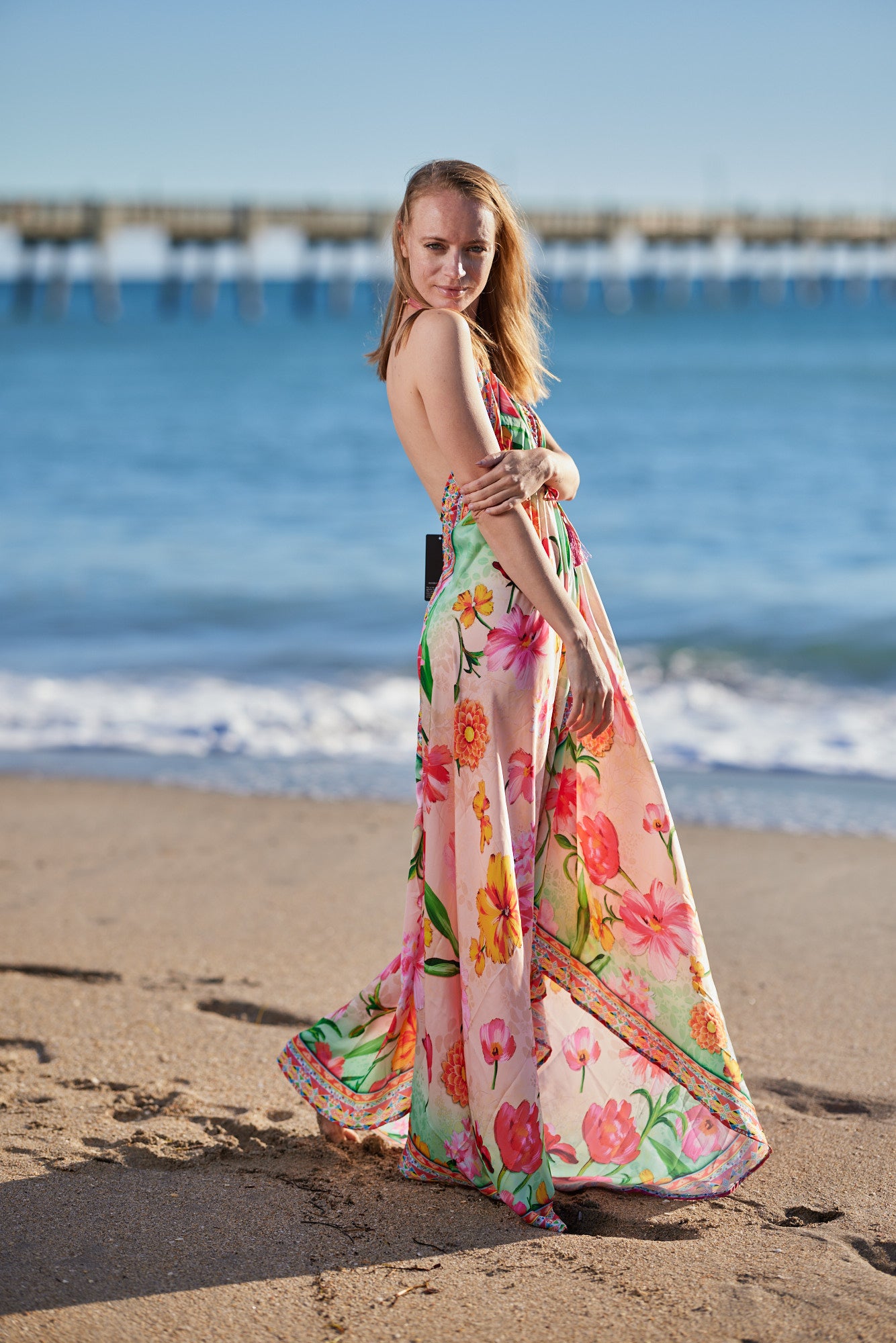 695 Halter ombre blush hawaii dress – Ranee's