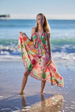 695  Halter ombre blush  hawaii dress