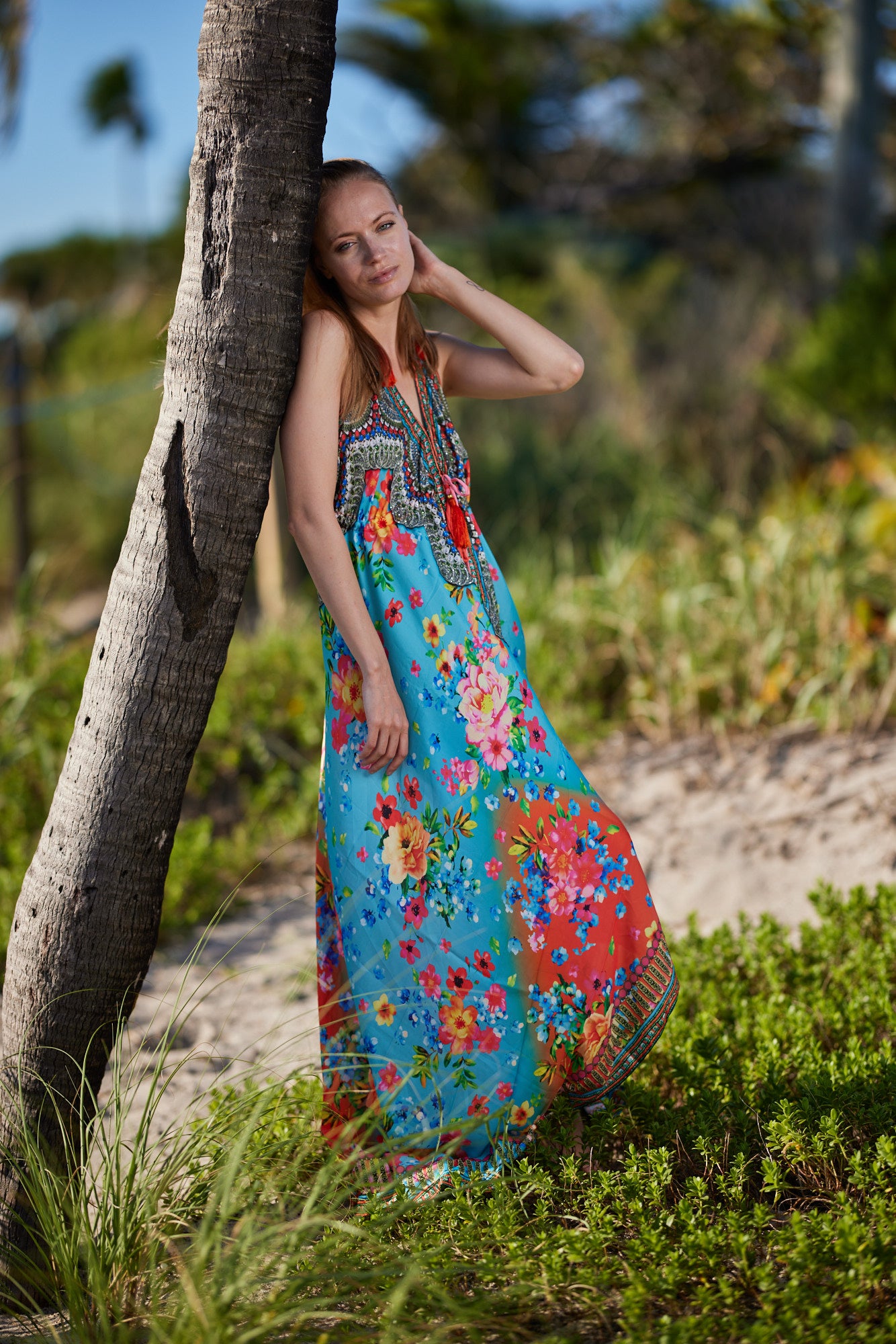 656 Halter floral halter dress Ranee's 656 Halter floral halter dress Ranee's