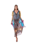 314 long kaftan with crystal