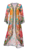 Beautiful orangeduster, perfect for beach, cruise, or pair it with shorts/jeans!