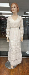 #918 White Cotton Dress - New Arrival