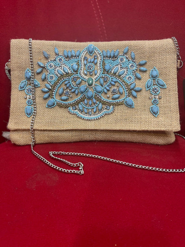 Turquoise Stones clutch -NEW ARRIVAL FOR HOLIDAYS