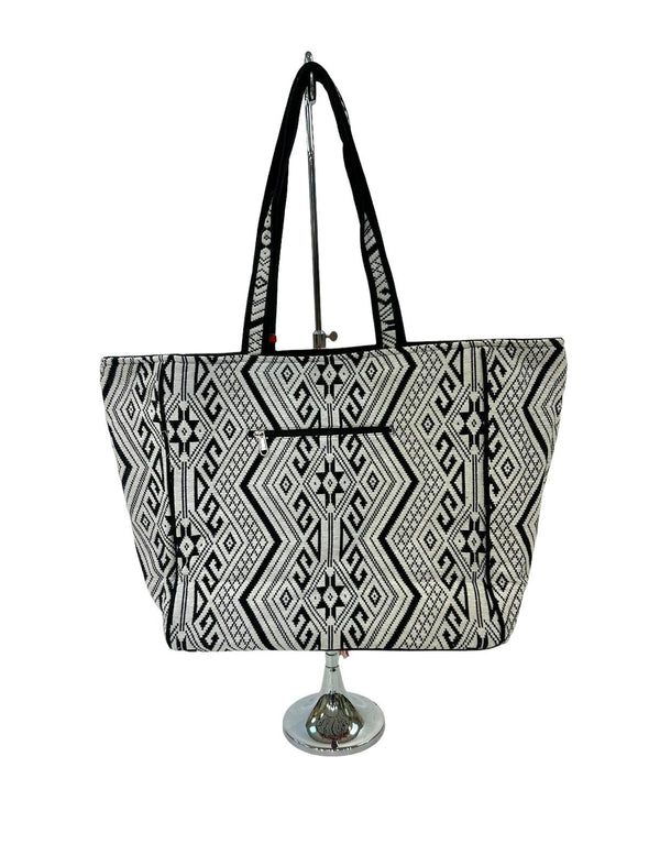 SB-2011 Multicolor Embroidered Tote with Fringes